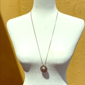 Doublesided Pendant Adjustable Tassel Necklace